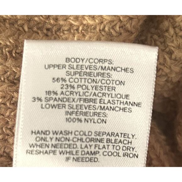 NWT Express V-Neck Faux-Fur Cuff Stretch Gold Sweater XS - Picture 6 of 6